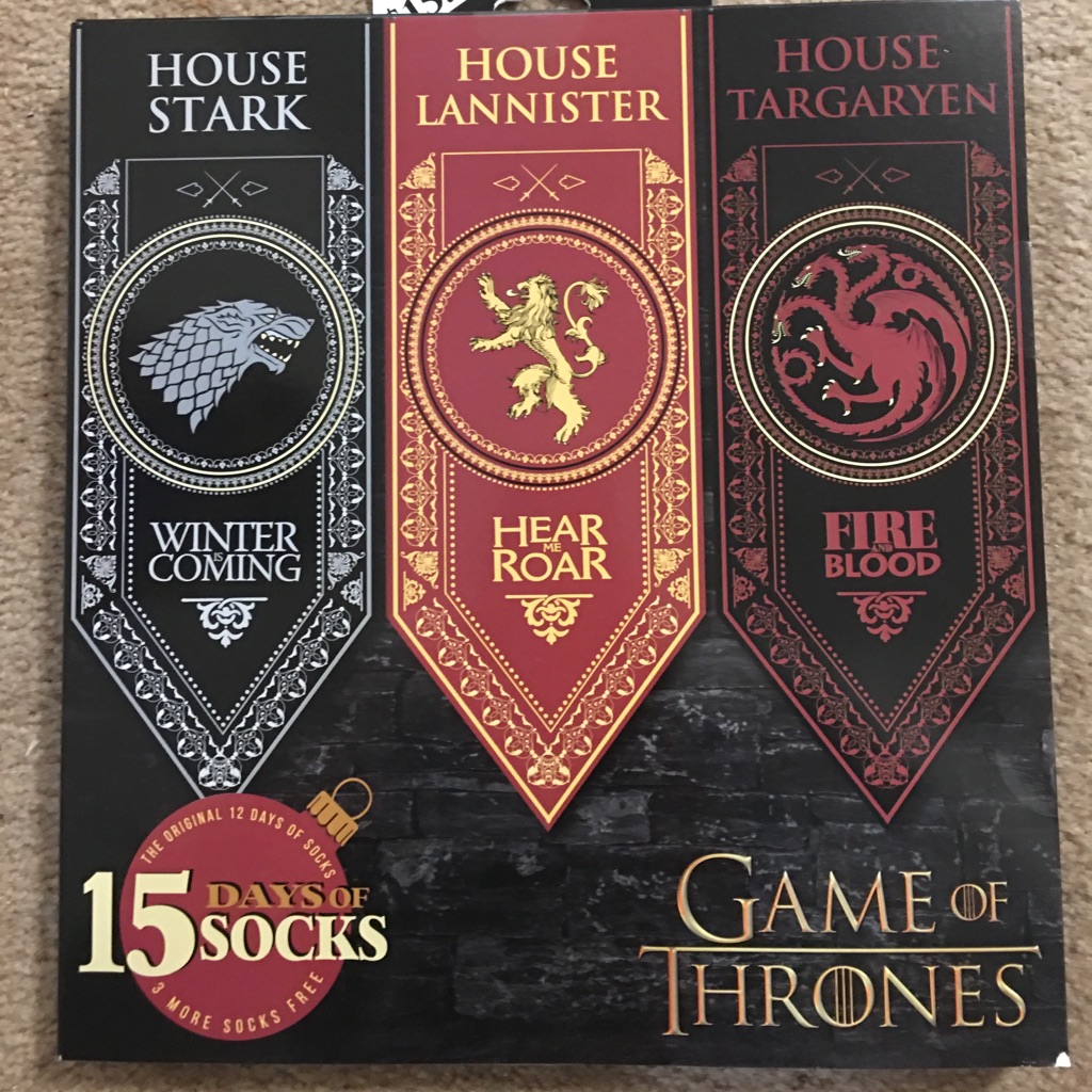 Game Of Thrones 15 Days Of Socks